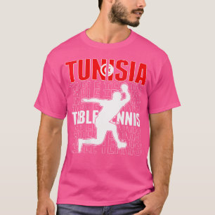 Wo Proud Tunisia Table Tennis Lovers Jersey Tunisi T-Shirt