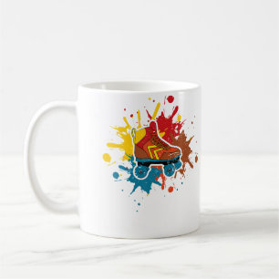 Wo Roller Skating Girls Skates 80S Coffee Mug
