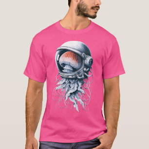 Wo Space Jellyfish Astronaut Scuba Diving Beach Je T-Shirt