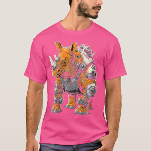 Wo Steam Punk Rhinoceros Steampunk Art T-Shirt
