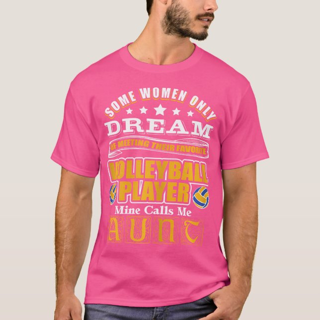 Wo Volleyball Volleyball Aunt For Women T-Shirt (Front)