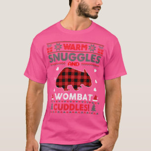 Wo Wombat Lovers Xmas Cute Wombat Christmas Ugly T-Shirt