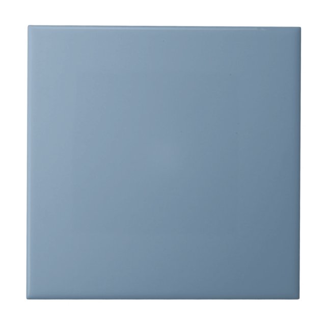 Woad Blue Square Kitchen and Bathroom Tile (Front)
