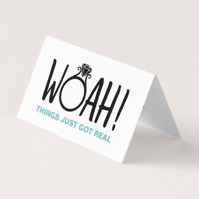 Woah Save the Date Photo Card (Front)