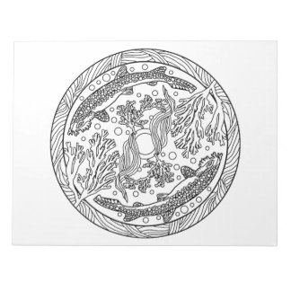 Wobbegong Carpet Shark Mandala Colouring Book Pad
