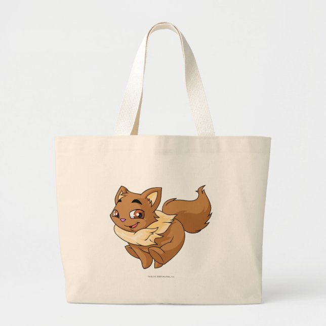 Wocky Brown Large Tote Bag (Front)