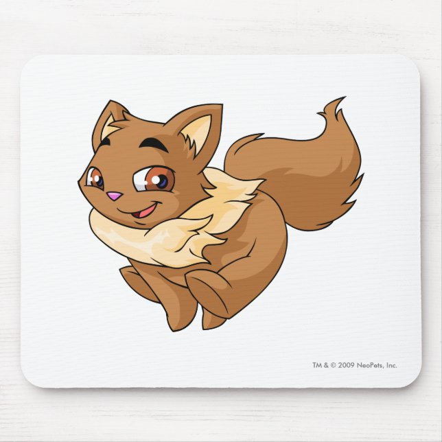 Wocky Brown Mouse Mat (Front)