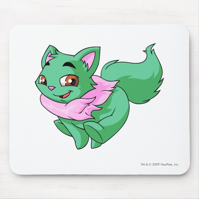 Wocky Green Mouse Mat (Front)