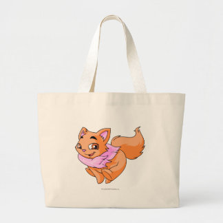 Wocky Orange Large Tote Bag