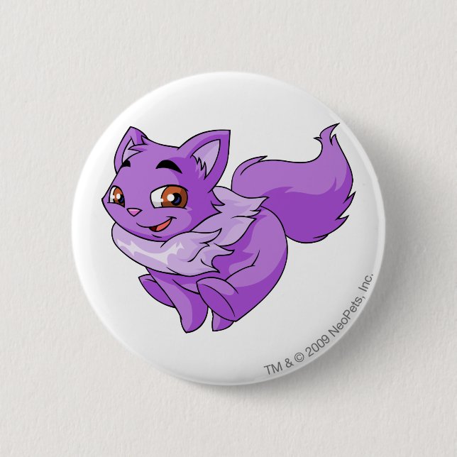 Wocky Purple 6 Cm Round Badge (Front)