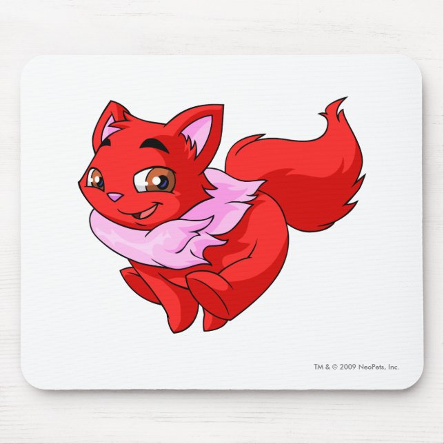 Wocky Red Mouse Mat (Front)
