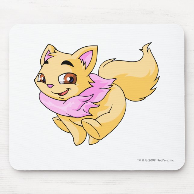 Wocky Yellow Mouse Mat (Front)