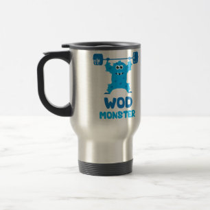 WOD Monster (Cute Barbell Snatch Monster) Travel Mug