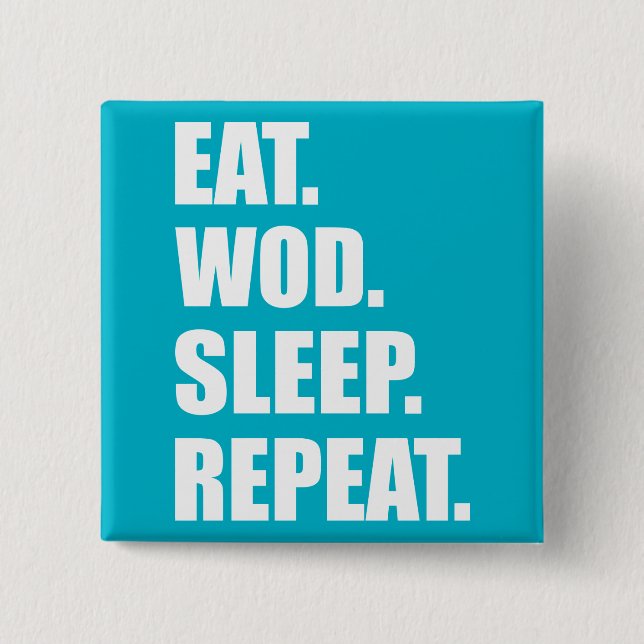 WOD Motivation 15 Cm Square Badge (Front)