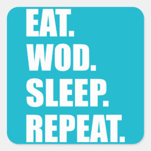 WOD Motivation Square Sticker