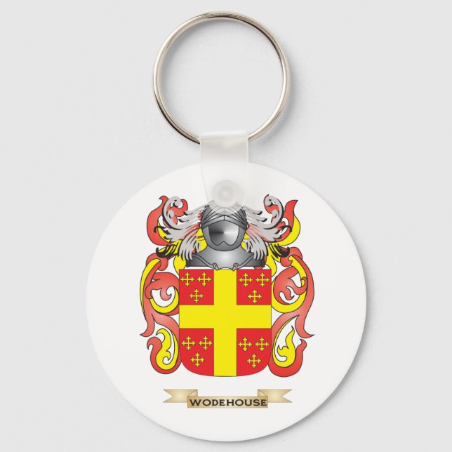 Wodehouse Family Crest (Coat of Arms) Key Ring (Front)