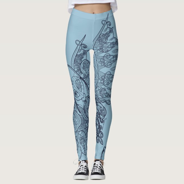 Woden: Raven God Leggings (Front)