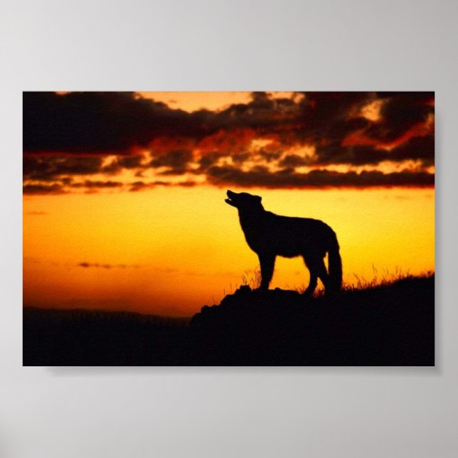Wofl Sunset Poster (Front)