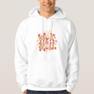 Wok & Roll Dim Sum Asian Cuisine Vintage Retro Foo Hoodie