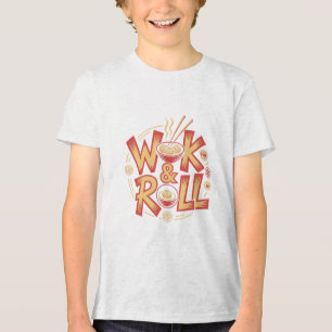Wok & Roll Dim Sum Asian Cuisine Vintage Retro Foo Tri-Blend Shirt