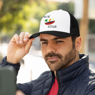 Wok Star Veggie Chef Trucker Hat