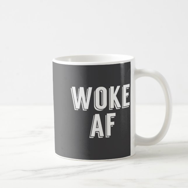 Woke Af Funny P Culture Womens  Coffee Mug (Right)