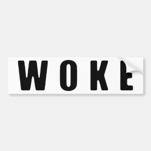 "WOKE" (BRIGHT) Bumper Sticker