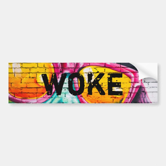 Woke Bumper Sticker (Front)