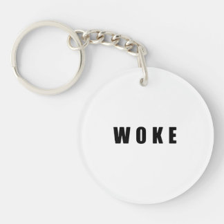 "WOKE" (Double-Sided) Key Ring