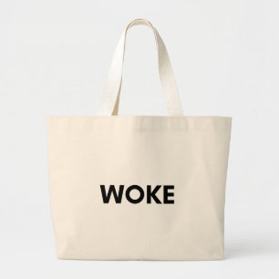 woke large tote bag