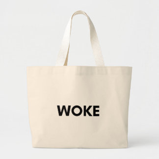 woke large tote bag