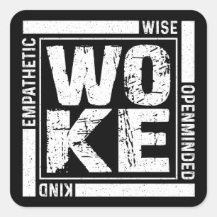Woke Square Sticker