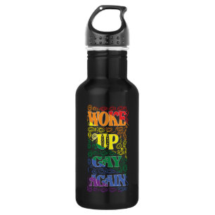 Woke Up Gay Again – Funny LGBTQ+ Pride 532 Ml Water Bottle