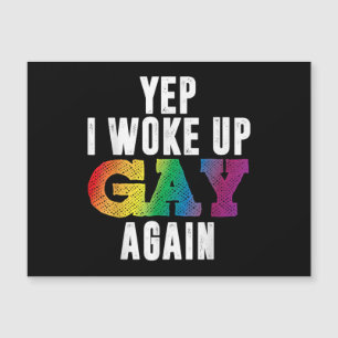 Woke Up Gay - Pride Rainbow Queer Gay CSD Party LG