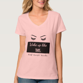 Woke Up Like This eyelashes t-shirt