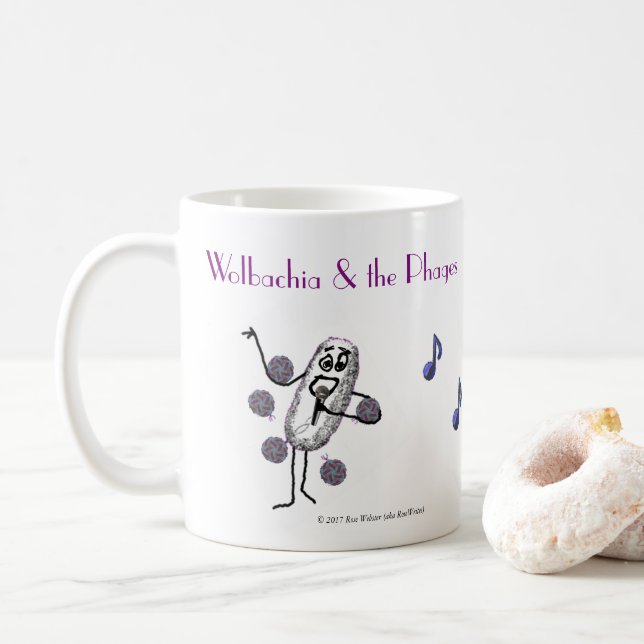 Wolbachia & the Phages Mug by RoseWrites (With Donut)