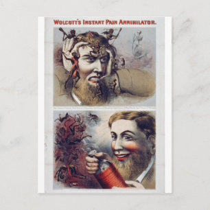 Wolcott's Instant Pain Annihilator Postcard