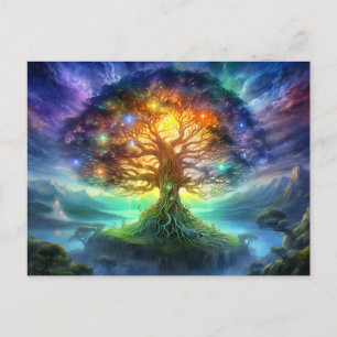 Wold tree Yggdrasil of northern viking mythology Postcard