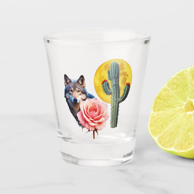 Wolf14: Shot Glass (Front)