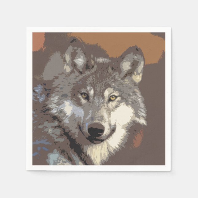 Wolf 026 napkin (Front)