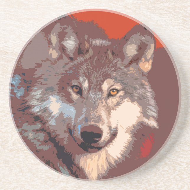 Wolf 042 coaster (Front)