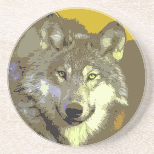Wolf 044 coaster (Front)