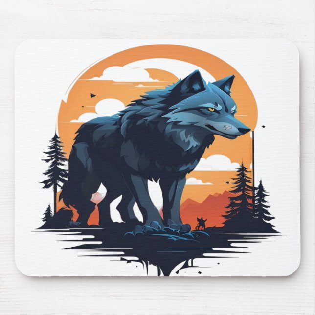 Wolf 06 mouse mat (Front)