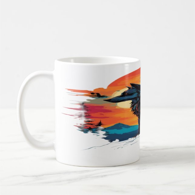 Wolf 12 coffee mug (Left)