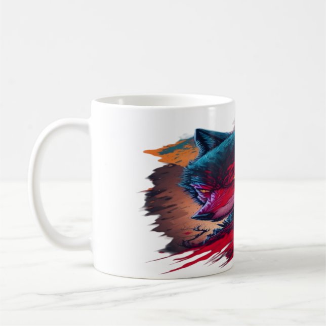 Wolf 14 coffee mug (Left)