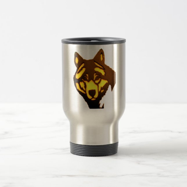 Wolf 1 Travel Mug (Center)