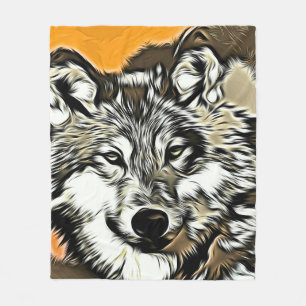 Wolf 2014-0978 fleece blanket