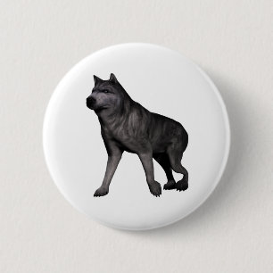 Wolf 6 Cm Round Badge