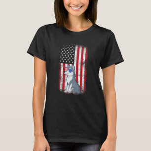 Wolf American Flag Boys Girls Men Women Fourth Of  T-Shirt