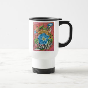 Wolf and deer travel mug